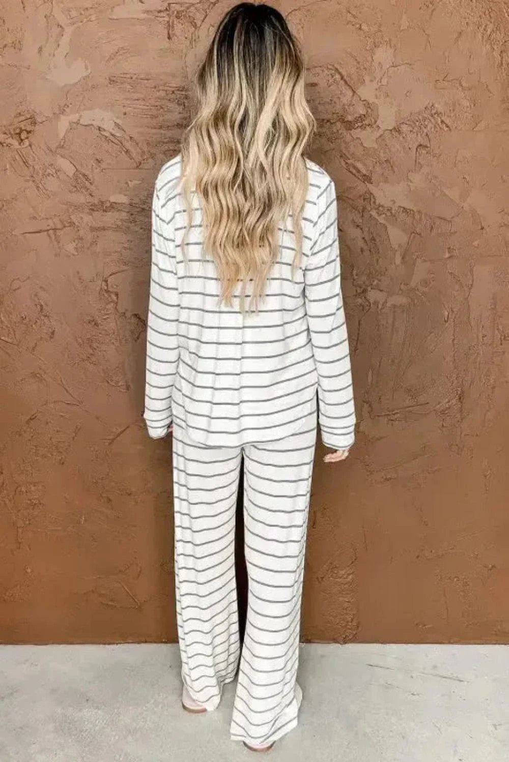 Fashionfitz Striped Pajama Set for Women - Cozy Comfort-1