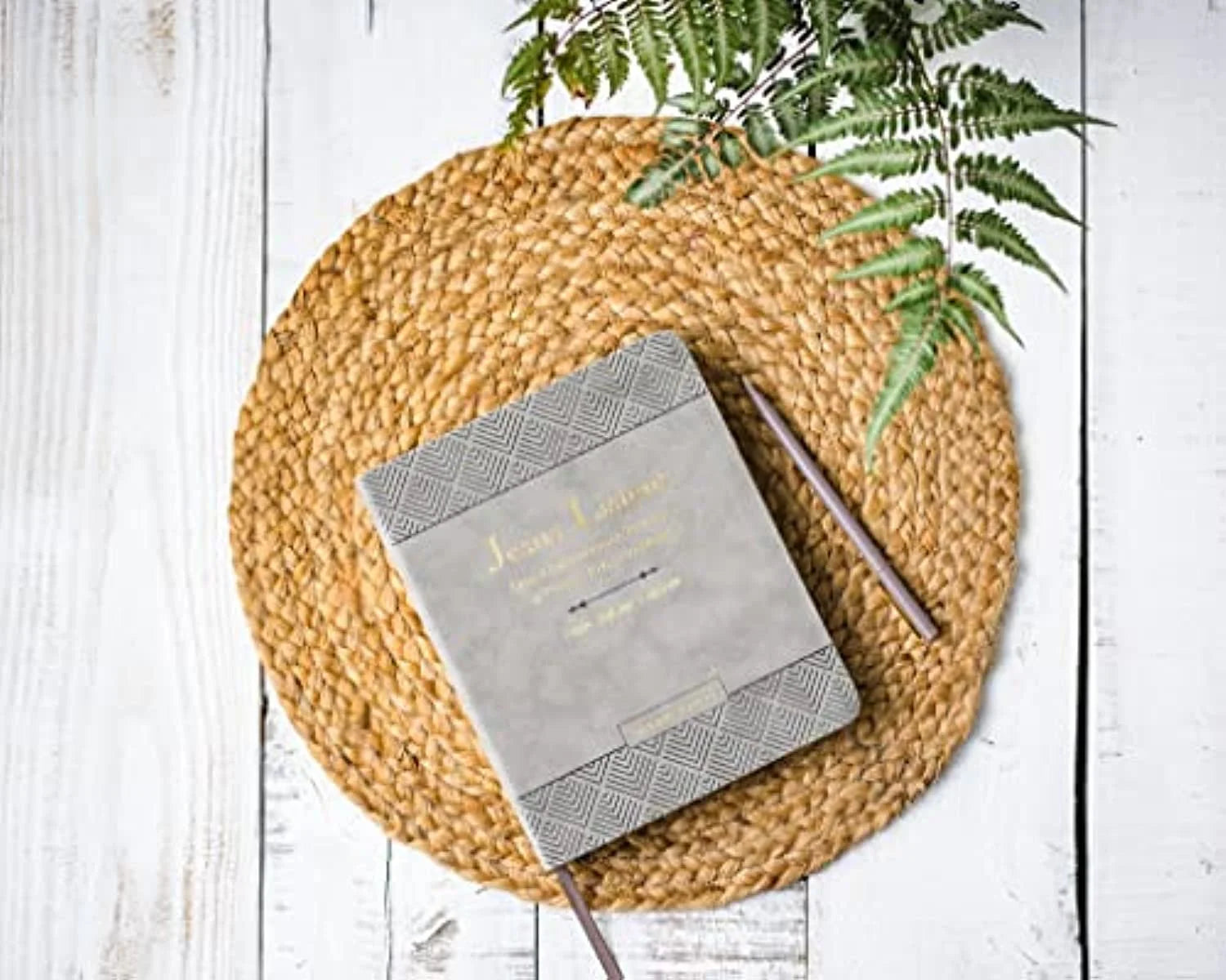 Jesus Listens Note-Taking Edition with Full Scriptures: Daily Devotional Prayers of Peace, Joy, and Hope [Gray] (Hardcover)