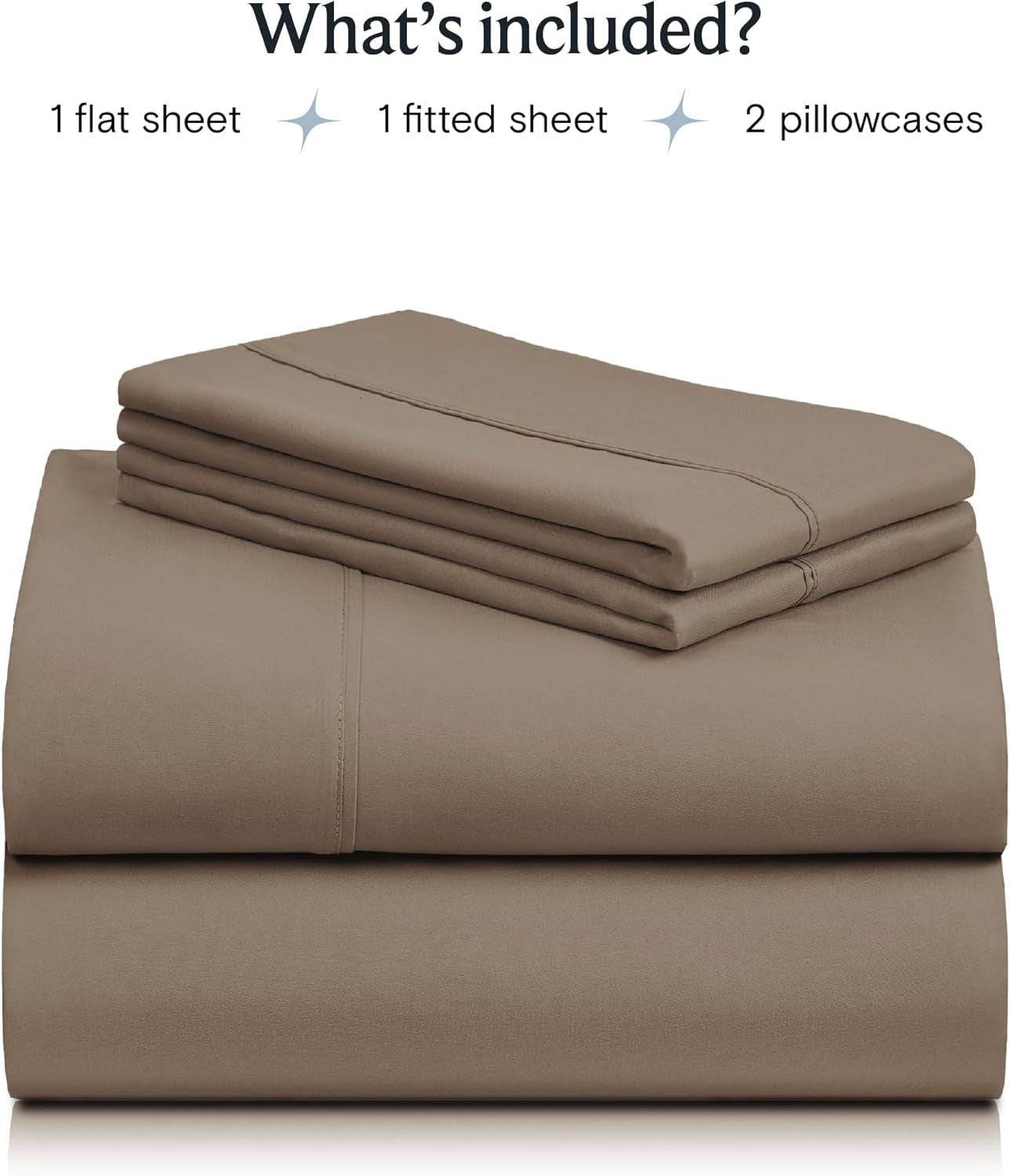 4 PC Sheet Bed Sheets Deep Pockets 18" Eco Friendly Wrinkle Free-Kids-Fitted Sheets Machine Washable Hotel Bedding Silky Soft - Dark Khaki Twin
