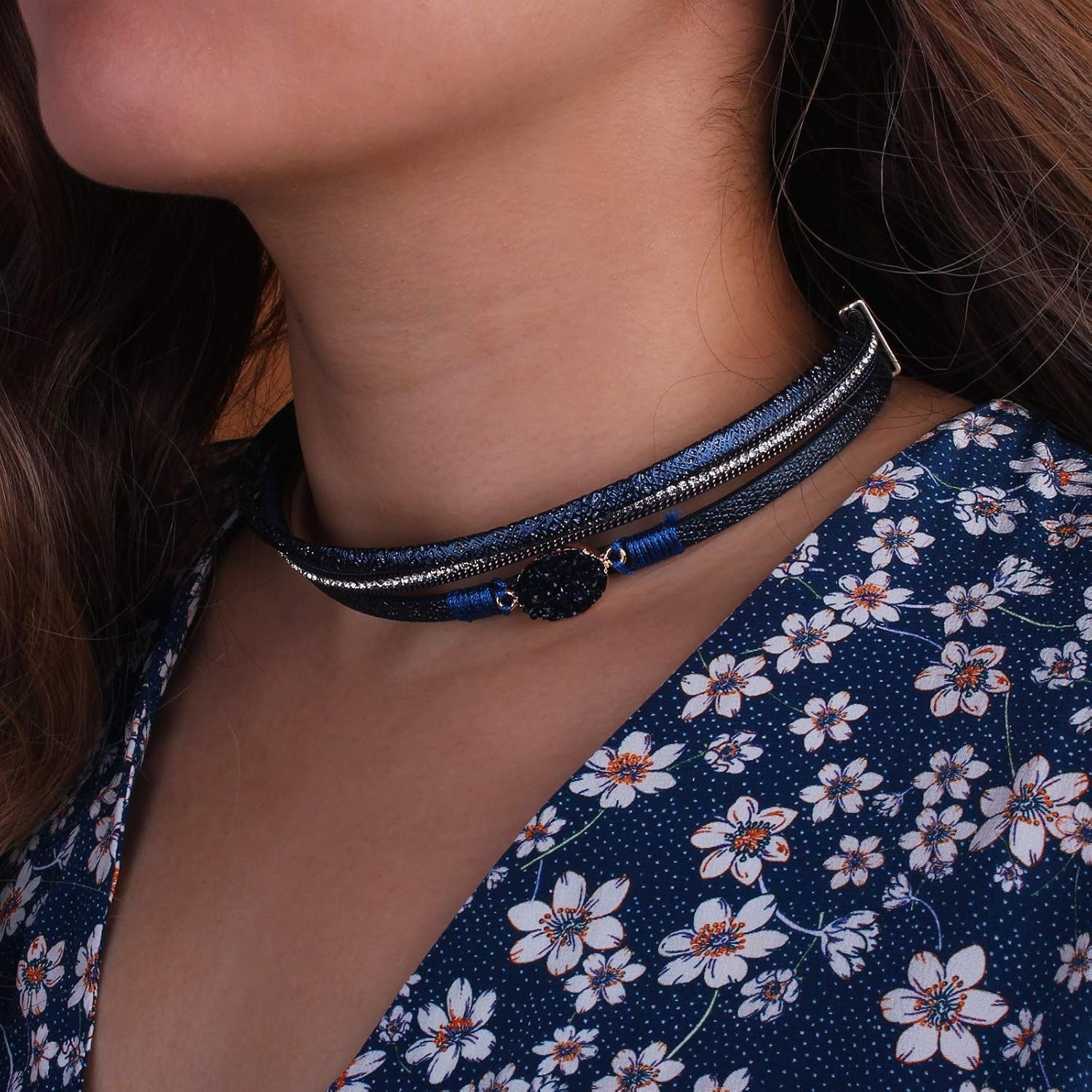 Leather Wrap Bracelet Boho Cuff Bangle Bracelets Crystal Bead Bracelet with Magnetic Clasp Jewelry Gifts for Women